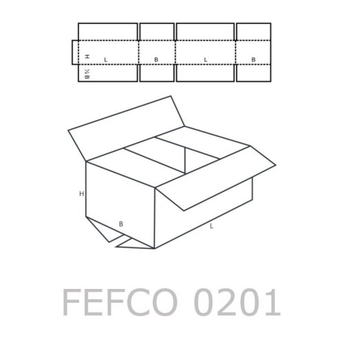 Faltkarton Fefco 201 1-wellig Braun – Innenmaß 200x200x150 Mm Von Juramondo – Ideal Für Versand & Lagerung