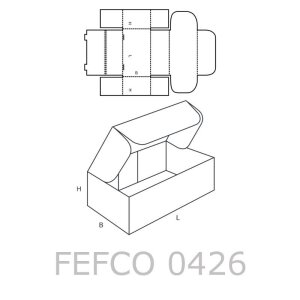 Faltkarton 120 x 77 x 63 mm (1-wellig) aus 100% Recyclingmaterial