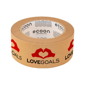 Papierklebeband braun, individuell bedruckt 2-farbig 50 m...