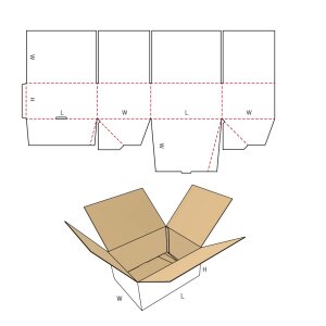 DHL Kleinpaket 350 x 250 x 80 mm (Automatikbodenkarton)