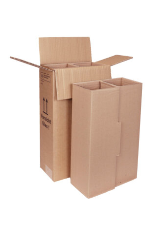 Flaschenversandkarton 2er mit PTZ-Zulassung DHL und UPS