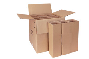 Flaschenversandkarton 9er mit PTZ-Zulassung DHL und UPS