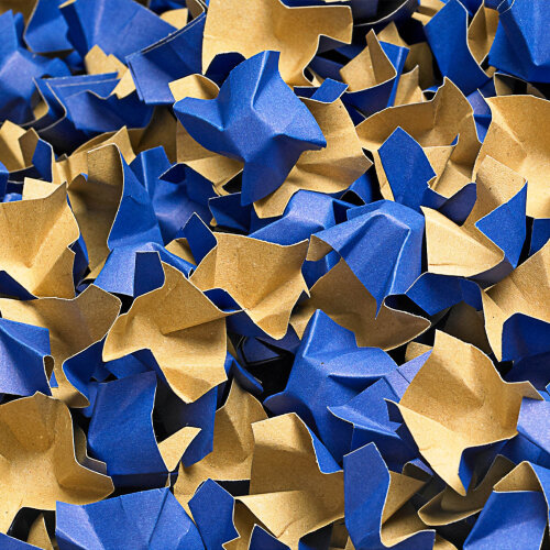 DECOFILL Polsterchips 400 Liter zweifarbig (braun/blau)